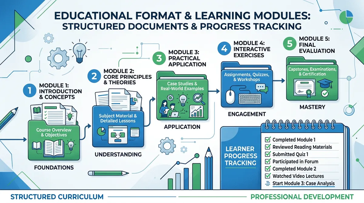 Формат обучения — модульная структура и подача информации